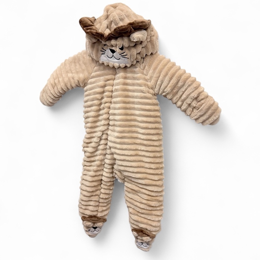 Koala Baby Hooded Jumper Plush Pram Lion 1-piece bodysuit 6-9 mos